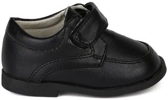 Auston Leatherette Strap School Dress Shoe (Infant/Toddler Boys) AH58 - White