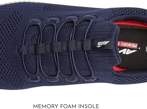Avia Air Slip On Shoes For Men - Casual Comfortable Athletic Tennis Walking Sneakers For Men With Memory Foam - Sizes 7 To 16 Medium And Extra Wide Width - Black Grey Navy Blue & White Mens Shoes