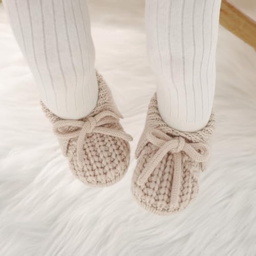 Baby Booties Newborn Boys Girls First Walkers Soft Knit Infant Sock Shoes Cozy Crochet Toddler Crib Boots