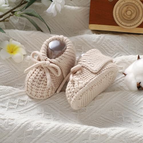 Baby Booties Newborn Boys Girls First Walkers Soft Knit Infant Sock Shoes Cozy Crochet Toddler Crib Boots