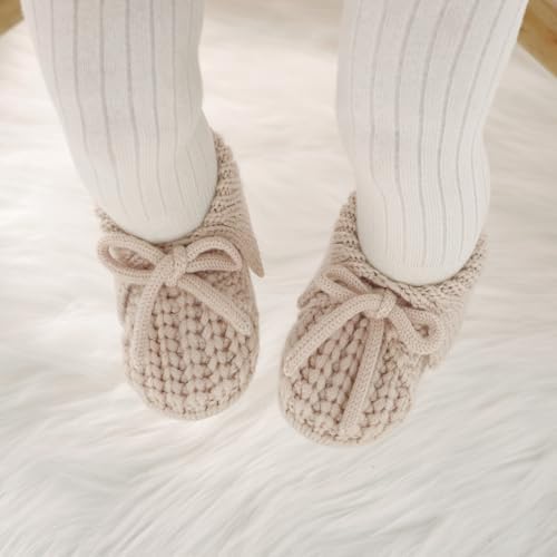 Baby Booties Newborn Boys Girls First Walkers Soft Knit Infant Sock Shoes Cozy Crochet Toddler Crib Boots