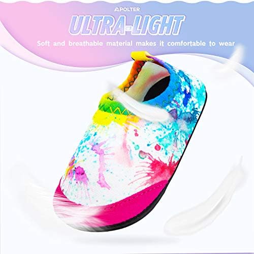 Baby Boys And Girls Swim Water Shoes Barefoot Aqua Socks Non-Slip For Beach Pool Toddler Kids