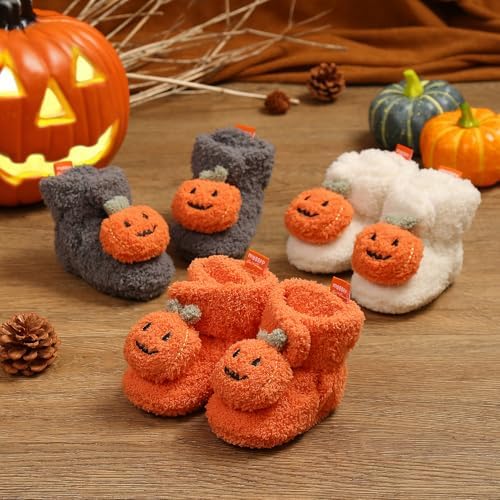 Baby Boys Girls Booties Infant Newborn Sock Shoes Slippers Winter Warm Crib Footwear First Walkers