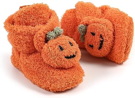 Baby Boys Girls Booties Infant Newborn Sock Shoes Slippers Winter Warm Crib Footwear First Walkers