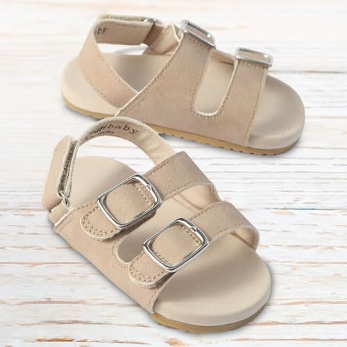 Baby Boys Girls Infant Summer Sandals Open-Toe Outdoor Anti-Slip Rubber Soft Sole Newborn Toddler First Walker Shoes