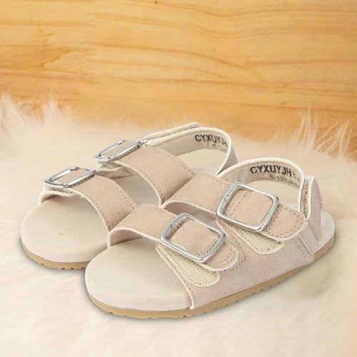 Baby Boys Girls Infant Summer Sandals Open-Toe Outdoor Anti-Slip Rubber Soft Sole Newborn Toddler First Walker Shoes
