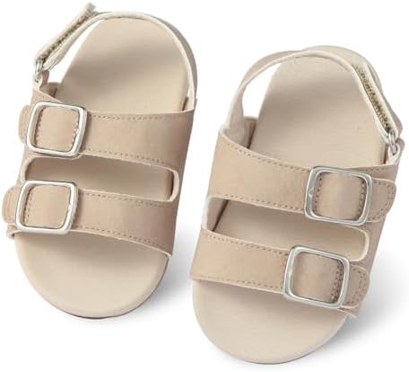 Baby Boys Girls Infant Summer Sandals Open-Toe Outdoor Anti-Slip Rubber Soft Sole Newborn Toddler First Walker Shoes