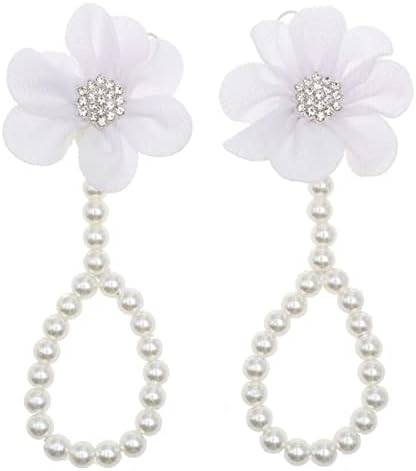 Baby Girl Foot Flower Shoes Barefoot Sandals Pearl Chiffon