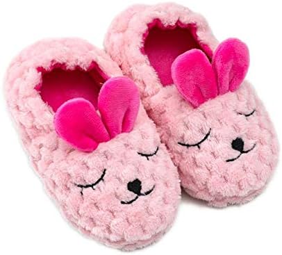 Baby Girl's Premium Soft Plush Slippers Cartoon Warm Winter House Shoes