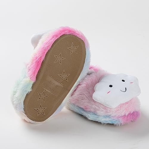 Baby Girl's Premium Soft Plush Slippers Cartoon Warm Winter House Shoes