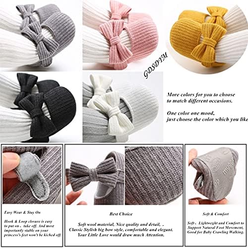 Baby Girls Mary Jane Flats With Bowknot Floral Princess Wedding Dress Shoes Soft Newborn Infant Crib First Walkers Prewalker