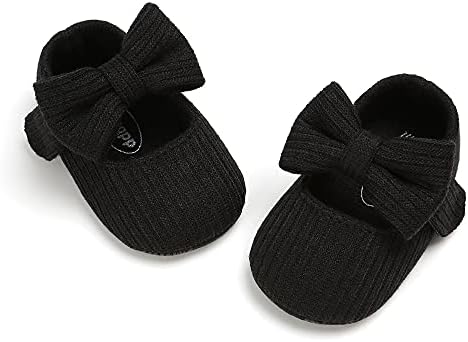 Baby Girls Mary Jane Flats With Bowknot Floral Princess Wedding Dress Shoes Soft Newborn Infant Crib First Walkers Prewalker