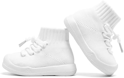 Baby Non Slip Socks Shoes Boys Girls Soft Slip On Sneakers Protection Toe Infant Slippers Lightweight Breathable First Walking Shoes