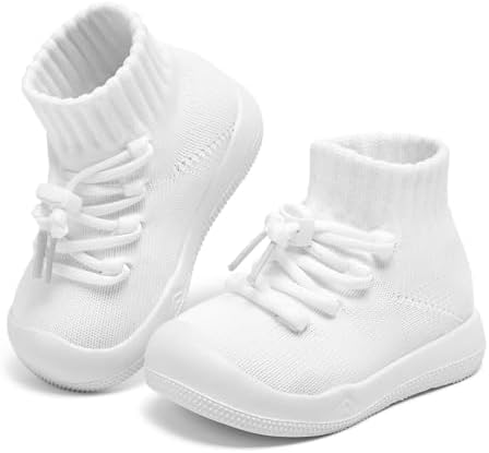 Baby Non Slip Socks Shoes Boys Girls Soft Slip On Sneakers Protection Toe Infant Slippers Lightweight Breathable First Walking Shoes