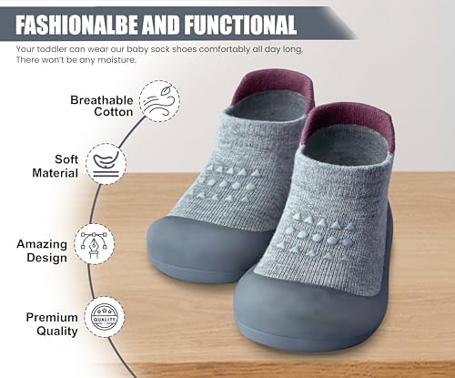 Baby Sock Shoes Boys Girls First Walking Shoes Non-Slip Slippers Soft Sole Sneakers Toddler Infant Babygirl