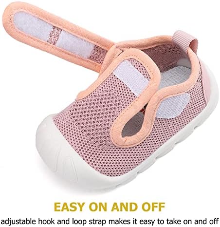 Baby Toddler Girls Boys Shoes Lightweight Breathable For Non Slip Infant First Walking Shoes Outdoor Toddlers Sneakers 6 9 12 18 24 Months