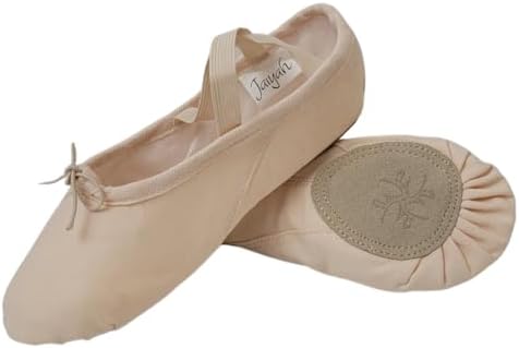 Ballet Shoes for Women Men & Children Durable Cotton Canvas Adjustable Width Split Sole 6 Skin Tone Shades