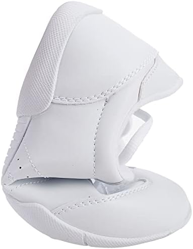 BAXINIER Youth Girls White Cheerleading Dancing Shoes Athletic Training Tennis Walking Breathable Competition Cheer Sneakers