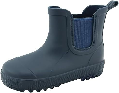 BEARPAW Toddler Rain Boots Waterproof Rubber Kids Rainboot Girls/Boys Light Water Shoes for Muddy Park/Hiking