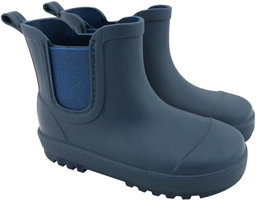 BEARPAW Toddler Rain Boots Waterproof Rubber Kids Rainboot Girls/Boys Light Water Shoes For Muddy Park/Hiking