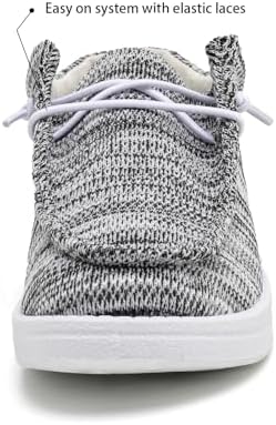 Betrue Kids Boys Girls Breathable Loafers Slip-On Casual Canvas Boat Shoes Lightweight Lace Up Loafers(Little Kid/Big Kid)
