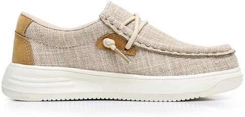 Blikcon Boys Girls Slip-On Casual Boat Shoes Light-Weight Lace Up Loafers(Toddler/Little Kid/Big Kid)