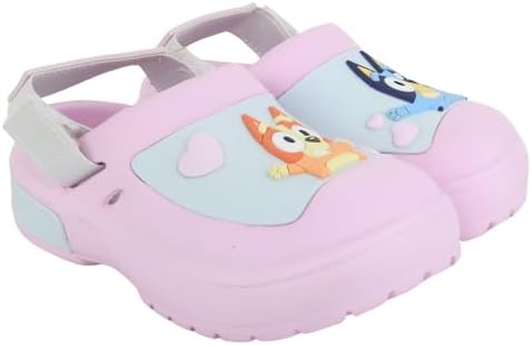Bluey Boys & Girls Clogs Kids Slip On Beach Water Shoes With Adjustable Strap