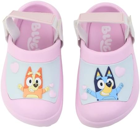 Bluey Boys & Girls Clogs Kids Slip On Beach Water Shoes with Adjustable Strap