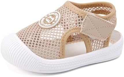 BMCiTYBM Baby Boy Girl Closed Toe Summer Sandals Lightweight Shoes Infant Non-Slip First Walking Sneakers 6 9 12 18 24 Months