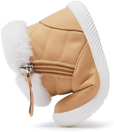 BMCiTYBM Baby Boy Girl Snow Boots Waterproof Winter Warm Booties Nonslip Lightweight Outdoor Shoes For First Walkers 6 9 12 18 24 Months(Infant/Toddler)