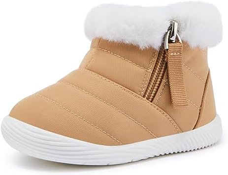 BMCiTYBM Baby Boy Girl Snow Boots Waterproof Winter Warm Booties Nonslip Lightweight Outdoor Shoes for First Walkers 6 9 12 18 24 Months(Infant/Toddler)