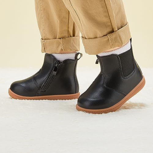 BMCiTYBM Baby Boys Girls Boots Infant Shoes First Walking Booties For All Seasons For 6 9 12 15 18 24 Months