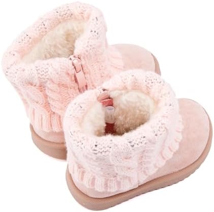 BMCiTYBM Baby Snow Boots Infant Boy Girl Winter Boots Nonslip Lightweight Outdoor Warm Shoes For Cold Weather 6 9 12 18 24 Months(Infant/Toddler)