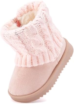 BMCiTYBM Baby Snow Boots Infant Boy Girl Winter Boots Nonslip Lightweight Outdoor Warm Shoes for Cold Weather 6 9 12 18 24 Months(Infant/Toddler)