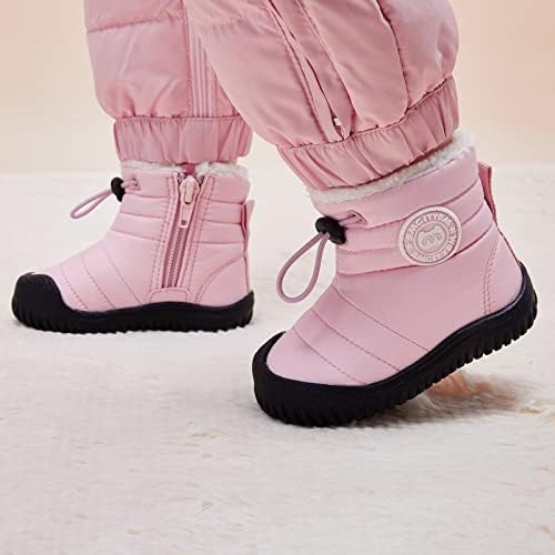 BMCiTYBM Toddler Baby Snow Boots Winter Shoes Boys Girls Cold Weather Baby Faux Fur Shoes