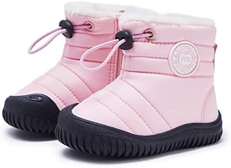 BMCiTYBM Toddler Baby Snow Boots Winter Shoes Boys Girls Cold Weather Baby Faux Fur Shoes