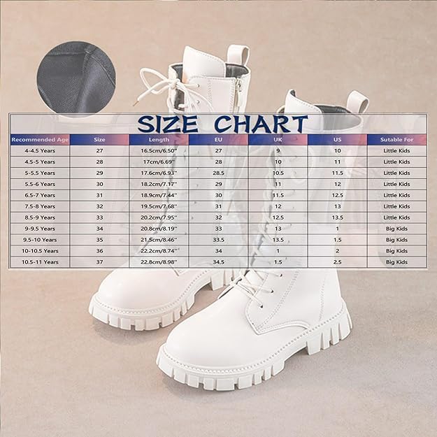 Boots For Girls Fall Shoes Lace Up Riding Boots Mid Calf Combat Boots Cute Boot Pu Leather Waterproof Fashion Goth Cowboy Goth Side
