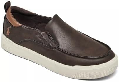 Boy's Filip Chocolate Brown/Tan Boat Shoe