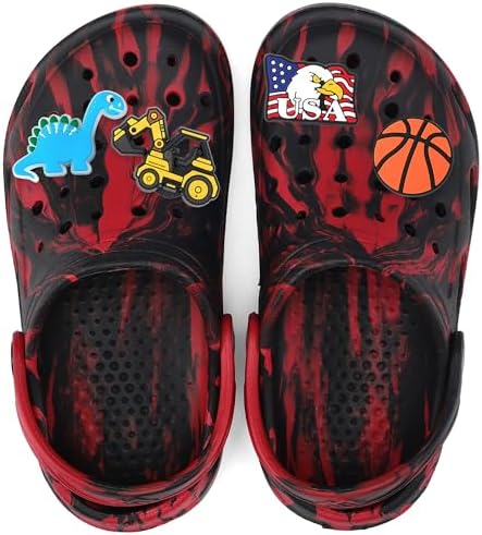 Boys Girls Camo Graphic Clog Beach Shoes Sandals(Littele Kid/Big Kid)