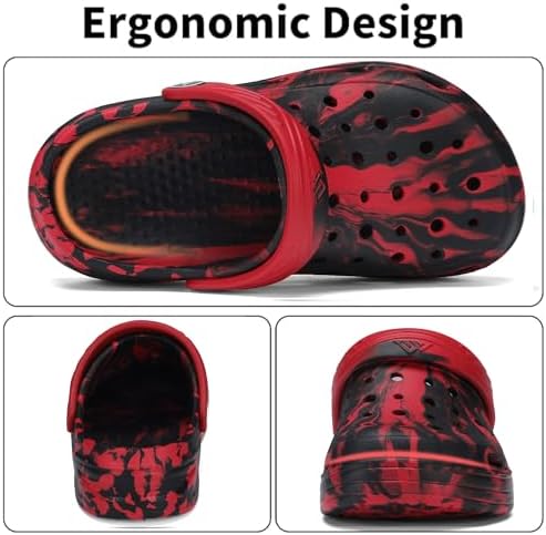 Boys Girls Camo Graphic Clog Beach Shoes Sandals(Littele Kid/Big Kid)