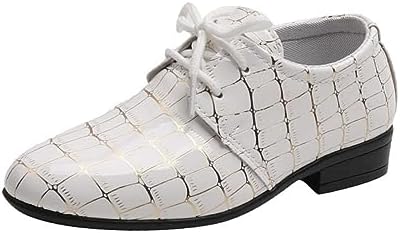 Boys Girls Classic Wingtip Oxford Dress Shoes Wedding Church School Uniform Loafer Flats for Toddlers Little Kids Big Kids