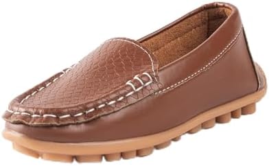 Boys Girls Loafers Dress Flats Slip-On Oxford Casual Moccasins School Walking Boat Shoes(Toddler/Little Kid/Big Kid)