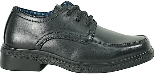 Bravo Boy Classic Slip-on Loafer And Lace-up Oxford William Kid Dress Shoe School Uniform With Removable Insole And Square Toe Black Brown Black Patent