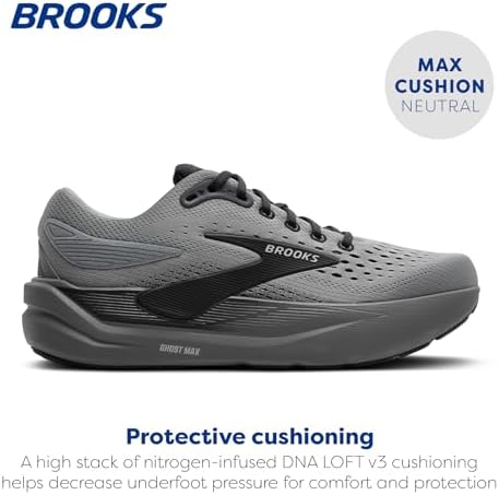 Brooks Men’s Ghost Max 3 Neutral Running & Walking Shoe