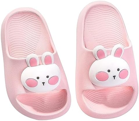 Bunny Toddler Slides Slipper Unisex Child Boys & Girls Slide Sandals for Kids Flip Flops Comfy Shower Slippers Beach Garden Shoes