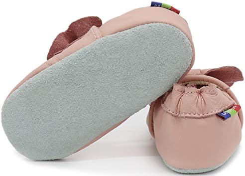 Carozoo Toddler Kids Unisex Slipper Animal Flower Soft Sole Leather Baby Shoes