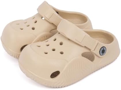 Casazoe Toddler Girls Boys Cute Garden Clogs Kids Water Sandals Slip On Shoes EVA Lightweight Outdoor Summer Slipper Slides Baby Comfort Shoes Children Indoor Shower Beach Pool Play Shoes