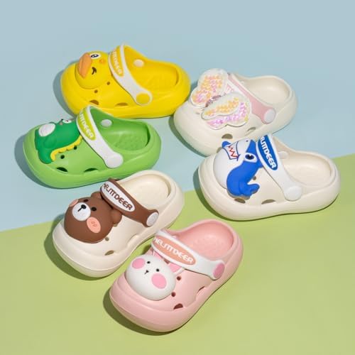 Casazoe Toddler Kids Boys Girls EVA Garden Clogs Summer Outdoor Slip On Shoes Cute Animal Water Sandals Children Lightweight Slipper Beach Pool Play Shoes (Baby/Toddler Kids)