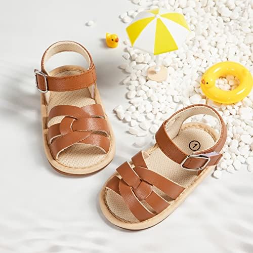 CENCIRILY Infant Baby Girls Boys Sandals Summer Beach Outdoor Bowknot Soft Rubber Sole Toddler Princess Dress Flats Walking Shoes