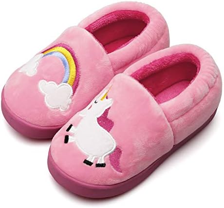 Centipede Demon Plush Warm Slippers for Girls Boys Kids Toddlers Winter Fur Lined Indoor House Home Shoes